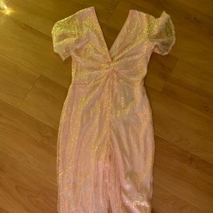 NastyGal sequin wide leg jumpsuit